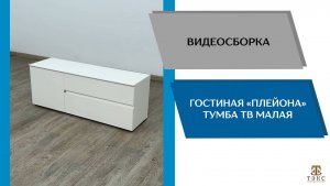 ТЭКС
Видео сборка. Гостиная Плейона. Тумба ТВ малая.