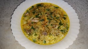 Куриный суп с птитимом, очень вкусно!