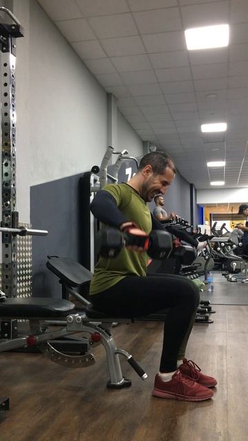 Руки-плечи-грудь МЦ2 Д1 Отведения с гантелями сидя смотреть онлайн