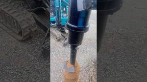 мини экскаватор Rippa  пробное бурение на 1 метр