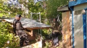 Садовый участок. Часть 27. Сарайка-времянка