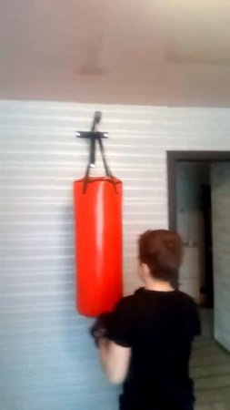 Кронштейн + боксерский мешок.