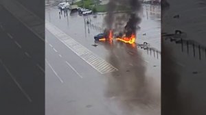 Пьяный водитель устроил ДТП с огоньком 🔥