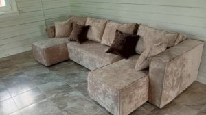 Лофт П-образный с 2 оттоманками