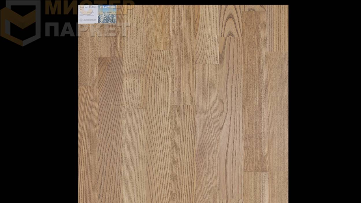 Паркетная доска Polarwood Ясень Mars Oiled 3S 2266 мм х 188 мм