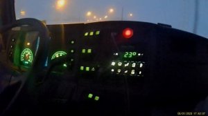 В кабине МАЗа 544028 вечером /In the cab of MAZ 544028 in the evening