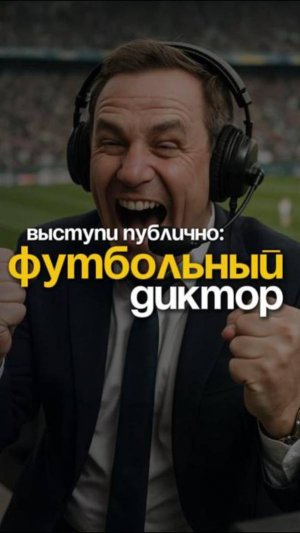 Выступи публично, как спортивный диктор
