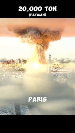 Реальный масштаб ядерного взрыва (2024)