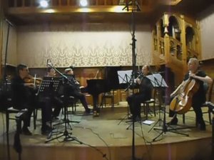 Ансамбль новой музыки. Михаил Крутик, Татьяна Резетдинова, Александр Осколков, Елена Григорьева.