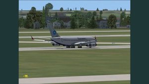 Microsoft FSX Еким. Ил-96. Взлёт, заход, посадка вид из кабины и