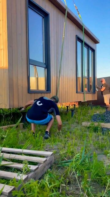 🏠😎Установка дома на сваи🙌 #best #shorts #frame #construction #building смотреть онлайн