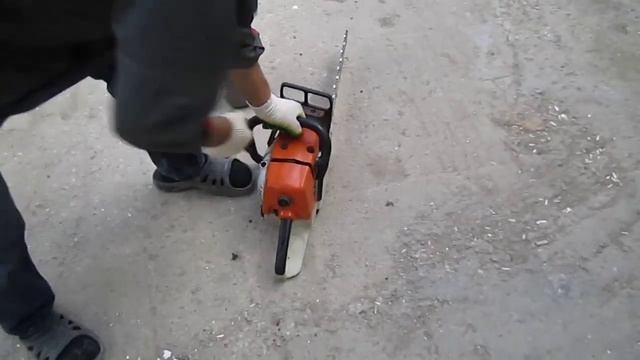 Как завести бензопилу STIHL