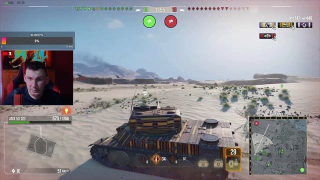 world of tanks  ps 5 | добиваю AMX 50 100 | смотреть онлайн