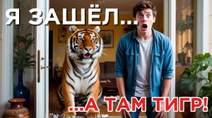 Зашёл в дом… а там ТИГР. Реальная история! | Истории из жизни | Аудио рассказы |