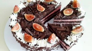 Шоколадный Торт "малина в сливках"!