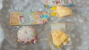 снимаю распаковку на моих новых 3 сквишей