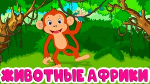 ЖИВОТНЫ АФРИКИ - Учим животных - Развивающий мультик для детей