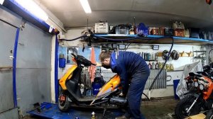 Обслуживание скутера Sym Jet Euro X!