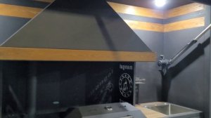 Мангальная зона с подъёмной крышей. Длина 316 см, цена 800