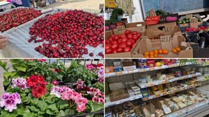 ПОЛУЧИЛИ ПЕНСИЮ, ЕДЕМ НА РЫНОК, МОЖНО НАКУПИТЬ ВКУСНЯШЕК И ОБНОВОК.