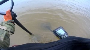 Поиск в воде с металлоискателем Nokta Simplex Plus | Searching in water