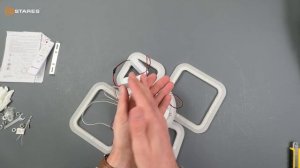 OVAL RGB 65W 4S1R-RC-WHITE/WHITE Сборка светодиодной люстры с пульто