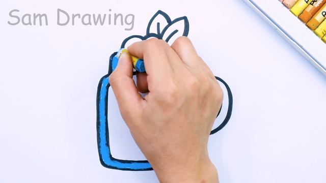 Bolalar uchun sharbat chashka chizish / Drawing juice cup for kids / Рисунок чашки со смотреть онлайн