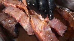 Вкусный шашлык из рыбного ассорти на мангале. Рецепт от Жоржа