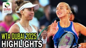 17.02.2025. Беатрис Хаддад Майя - Анастасия Потапова. WTA Dubai. Haddad Maia - Potapova