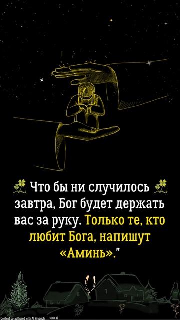 Что бы ни случилось завтра, Бог будет держать вас за ру смотреть онлайн