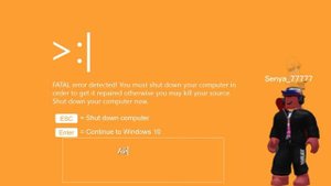 Windows 10 killscreen