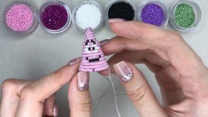 Как сделать объемного Патрика  из мультика Губка Боб квадратные штаны?  параллельным плетением. Diy