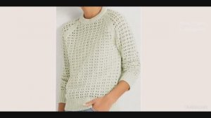 Простой ажурный узор для  джемпера и не только..