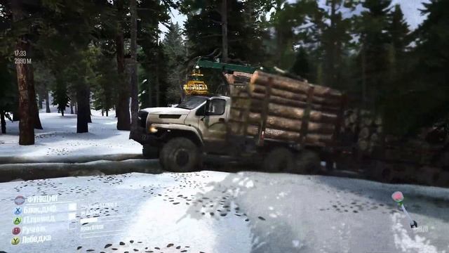 Spintires  MudRunner  Прохождение ▶«Падал снег» ➤  🔥 # 218 смотреть онлайн