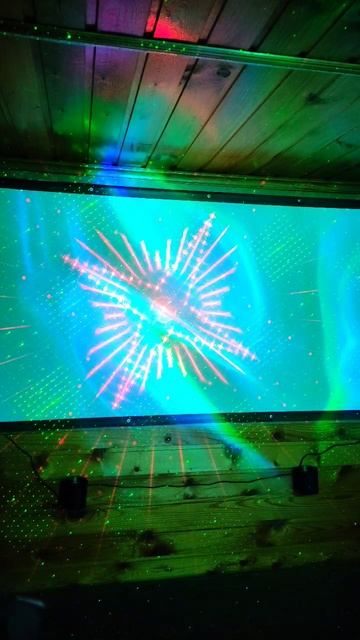 Светодиодный RGB и лазерный проектор ESHINY Aurora X64RG смотреть онлайн