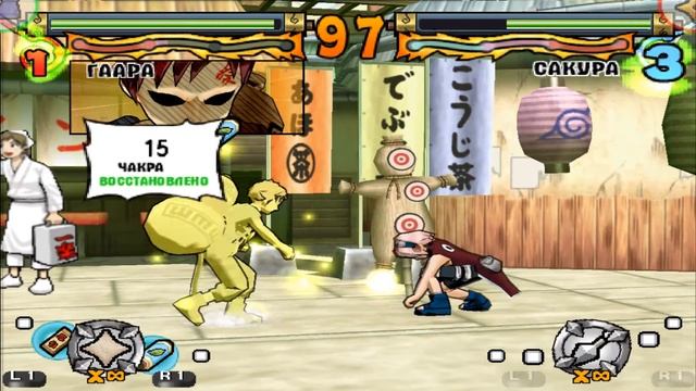 Naruto: Ultimate Ninja 1 (PS2) Гаара Режим Истории смотреть онлайн