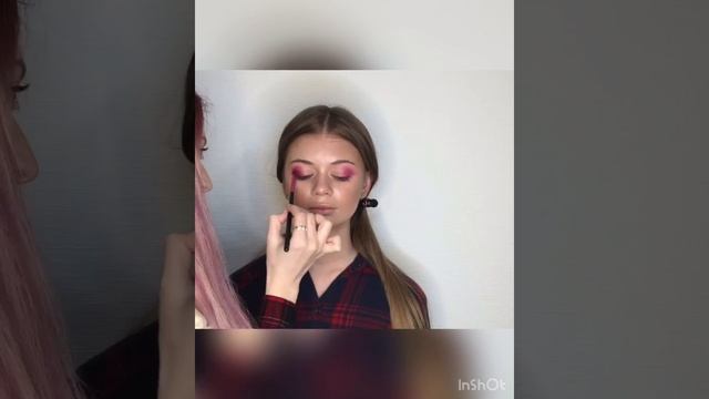 Яркий вечерний макияж. Пошаговое видео