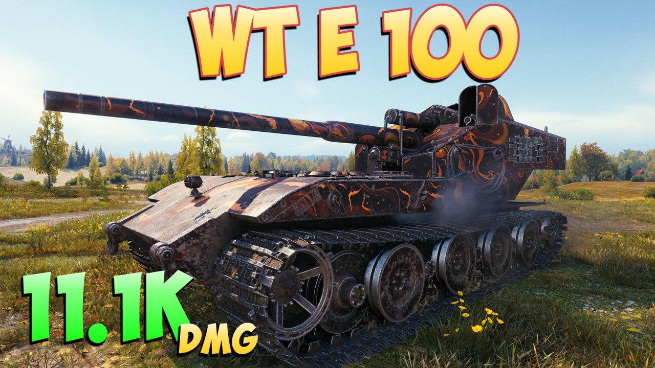 WT E 100 - 5 Фрагов 11.1K Урона - Фатальный удар! - Мир Танков