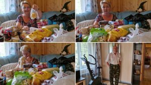 БУДЕМ СМОТРЕТЬ НА ЧТО ПОТРАТИЛИ ПЕНСИЮ И МЕРЯТЬ ОБНОВКИ.