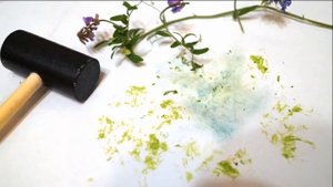 Рисование природными материалами / Необычное рисование для детей летом