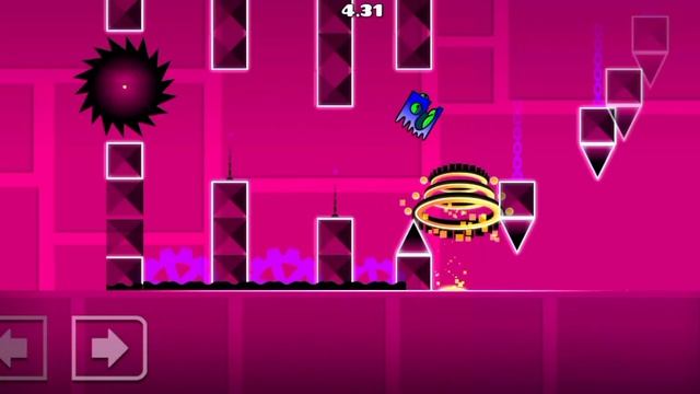 Официальные уровни, но в режиме платформера в Geometry dash смотреть онлайн