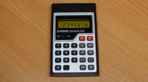 Casio pocket-LC (1976) | Первый карманный калькулятор с TN LCD дисплеем