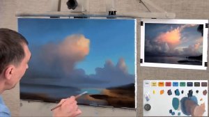 "Облака" марафон для художников по написанию картины. Часть 2 | Школа морского пейзажа Дмитрия Розы