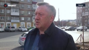 В Ижевске на улице Ленина высадили новые ясени