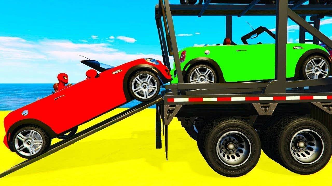 Развивающий Мультики про Цветные машинки для малышей Мультфильм для Детей и Веселые Песенки