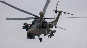 Экипаж вертолета Ми-28нм поразил пункт временной дислокации расчета дронов ВСУ