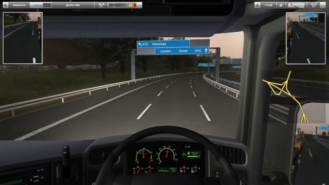 Дальнобой UK Truck Simulator Рейс 030 Трактор в Феликстоу наши смотреть онлайн