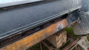 доделали пороги из профильной трубы 80×80×3 мм на НИВА 213