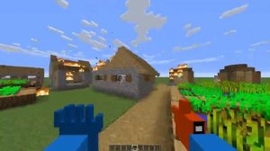 ХАГИ ВАГИ НАПАЛ НА ДЕРЕВНЮ ЖИТЕЛЕЙ В МАЙНКРАФТ!!! Huggy wugg