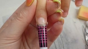 сложные ногти наращивание детские руки#ногти#nails#трен?